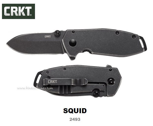 CRKT Squid Flipper Framelock Knife, Assisted Opening, CRKT2493 - Click Image to Close